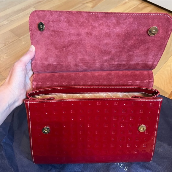 Arcadia Red Patent Leather Handbag EUC - Picture 12 of 12